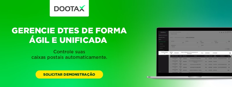 Controlador de DTES do Dootax para gestão ágil e unificada de caixas postais automáticas; software de automação e controle eficiente de documentos fiscais.
