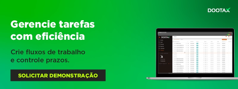 Gerencie tarefas com eficiência usando Dootax, plataforma para criar fluxos de trabalho, controlar prazos e otimizar a gestão de tarefas para empresas.