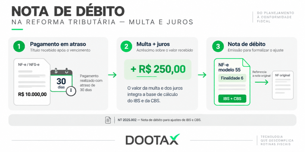Nota de débito reforma tributária